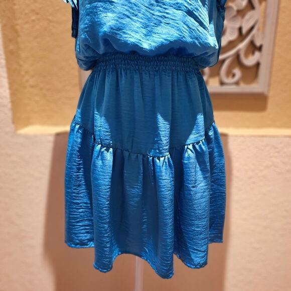 Steve Madden Dress Small Feminine Romantic Ruffle Coastal Boho Chic Party Date - Picture 6 of 12